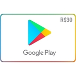 Gift Card Digital Google Play R$ 30 Recarga (Entregue por Americanas)  – Black Friday 2018