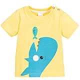 Camiseta Infantil Manga Curta Vida Marinha 6-12 meses, Blade and Rose, Amarelo (Entregue por Amazon)  – Black Friday 2018