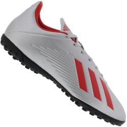 Chuteira Society adidas X 19.4 TF – Adulto – CINZA CLA/VERMELHO (Entregue por Centauro)  – Black Friday 2018