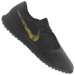 Chuteira Society Nike Phantom Venom Club TF – Adulto – PRETO/OURO (Entregue por Centauro)  – Black Friday 2018