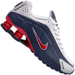 Tênis Nike Shox R4 – Masculino – AZUL ESC/VERMELHO (Entregue por Centauro)  – Black Friday 2018