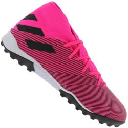 Chuteira Society adidas Nemeziz 19.3 TF – Adulto – ROSA/PRETO (Entregue por Centauro)  – Black Friday 2018