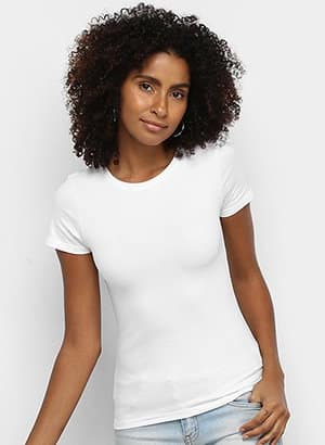 Blusa Malwee Baby Look Básica Feminina (Entregue por Netshoes)  – Black Friday 2018