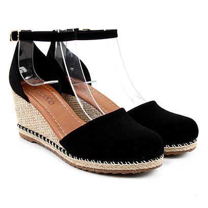 Sandália Anabela Studio Ana Paula Espadrille Corda Feminina – Feminino-Preto (Entregue por Zattini)  – Black Friday 2018