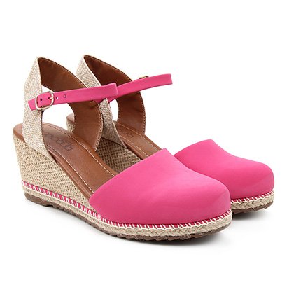 Sandália Anabela Espadrille Studio Ana Paula Feminina – Feminino-Rosa (Entregue por Zattini)  – Black Friday 2018