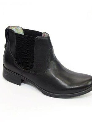 Bota Couro Cano Curto Cla Cle Feminina – Feminino-Preto (Entregue por Zattini)  – Black Friday 2018