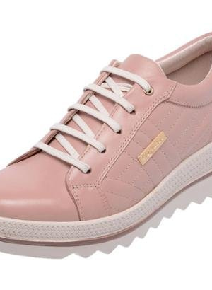 Tênis Casual Miuzzi Couro Feminino Confortavel Leve Dia Dia – Feminino-Rosa (Entregue por Zattini)  – Black Friday 2018