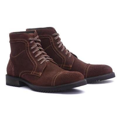 Bota Coturno Casual Camurça 301002 Youth Class Masculina – Masculino-Café (Entregue por Zattini)  – Black Friday 2018