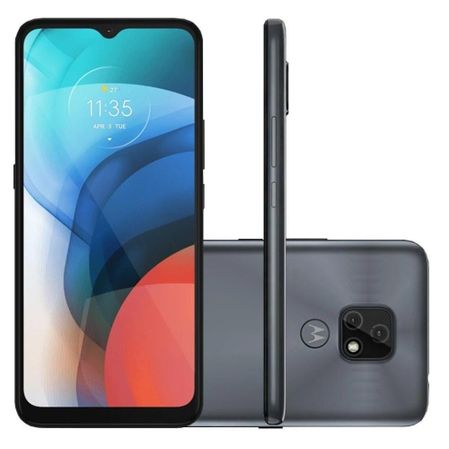 Smartphone Motorola E7 XT2095-1 6.5 polegadas 64GB Android 10 Cinza Metalico (Entregue por Eletrum)  – Black Friday 2018