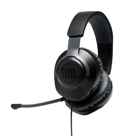 Fone de Ouvido Headset Gamer JBL Quantum 100 Over-ear Com Fio Microfone Flip-up Preto (Entregue por Eletrum)  – Black Friday 2018