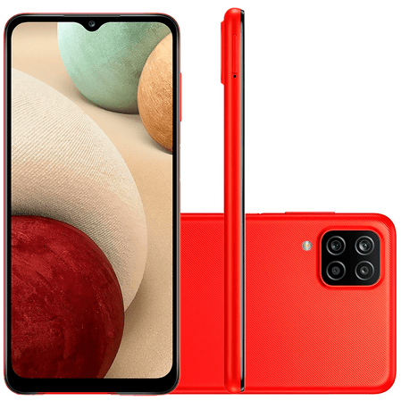 Smartphone Samsung Galaxy A12 SM-A127MZRSZTO Octa-Core Tela 6.5″ 64GB Vermelho (Entregue por Eletrum)  – Black Friday 2018