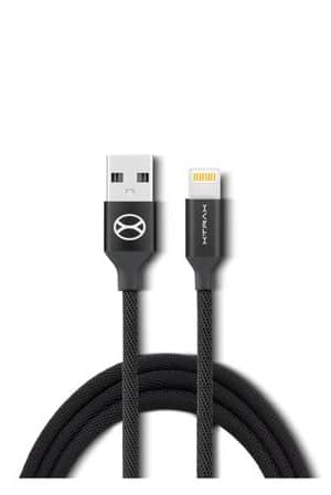 Cabo USB Xtrax Homologado Apple 1M Tecido Preto (Entregue por Eletrum)  – Black Friday 2018