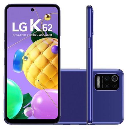 Smartphone LG K62 LMK520BMW 64GB Tela 6.60’’ Android 10.0 (Q OS) Azul (Entregue por Eletrum)  – Black Friday 2018