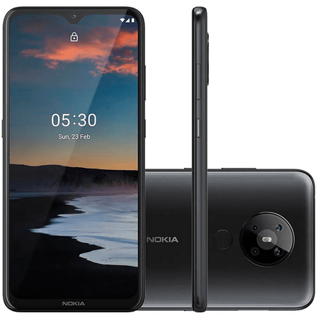 Smartphone Nokia 5.3 NK007 Tela 6.5″ Android 4GB RAM Preto/Carvão (Entregue por Eletrum)  – Black Friday 2018