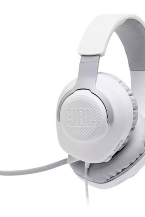 Fone de Ouvido Headset Gamer JBL Quantum 100 Over-ear Com Fio Microfone Flip-up Branco (Entregue por Eletrum)  – Black Friday 2018