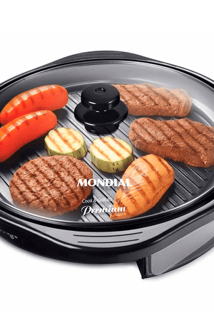 Grill Mondial Redondo G-03 Cook e Grill 1270W 40cm Preto 220V (Entregue por Eletrum)  – Black Friday 2018
