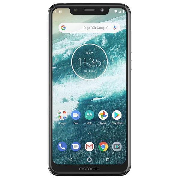 Smartphone Motorola One 64GB Dual Chip Android Oreo 8.1 Tela 5.9″ 2.0 GHz Octa-Core Qualcomm 4G Câmera 13 + 2MP (Dual Traseira) – Preto (Entregue por Shoptime)  – Black Friday 2018