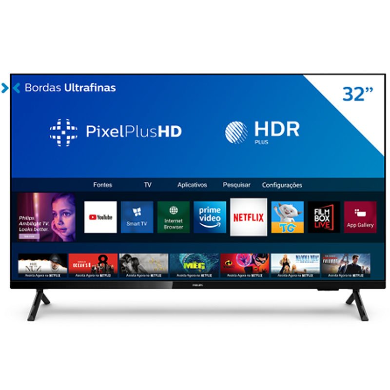Smart Tv Philips 32″ Led Hd 32phg6825/78 Saphi Tv (Entregue por Girafa)  – Black Friday 2018