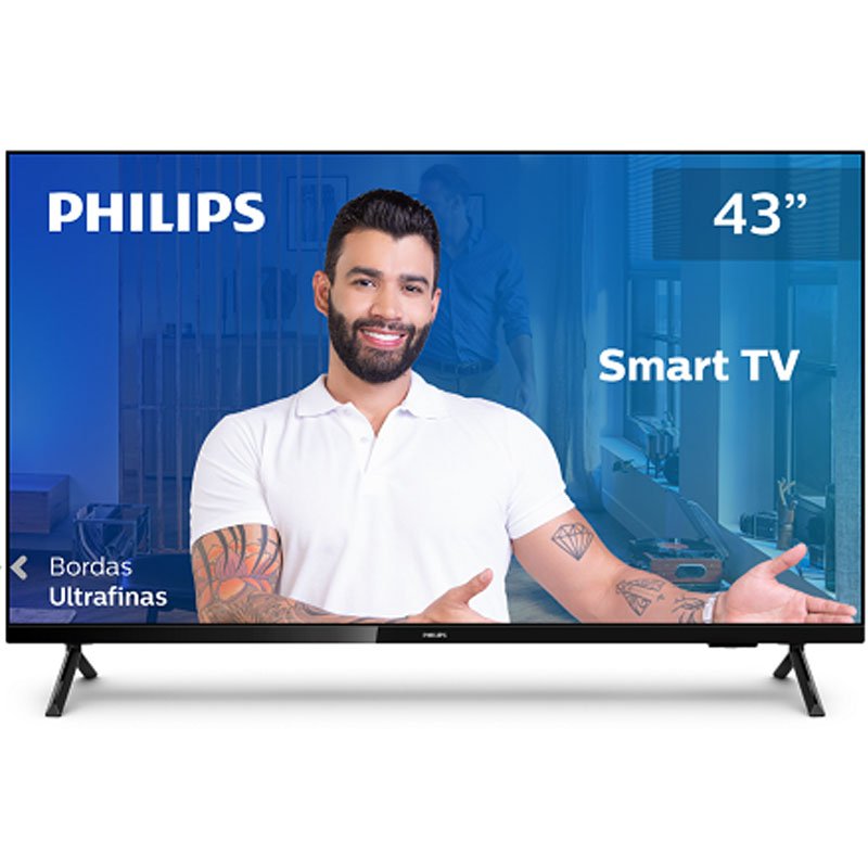 Smart Tv 43″ Full Hd Philips 43pfg6825/78 Preto (Entregue por Girafa)  – Black Friday 2018