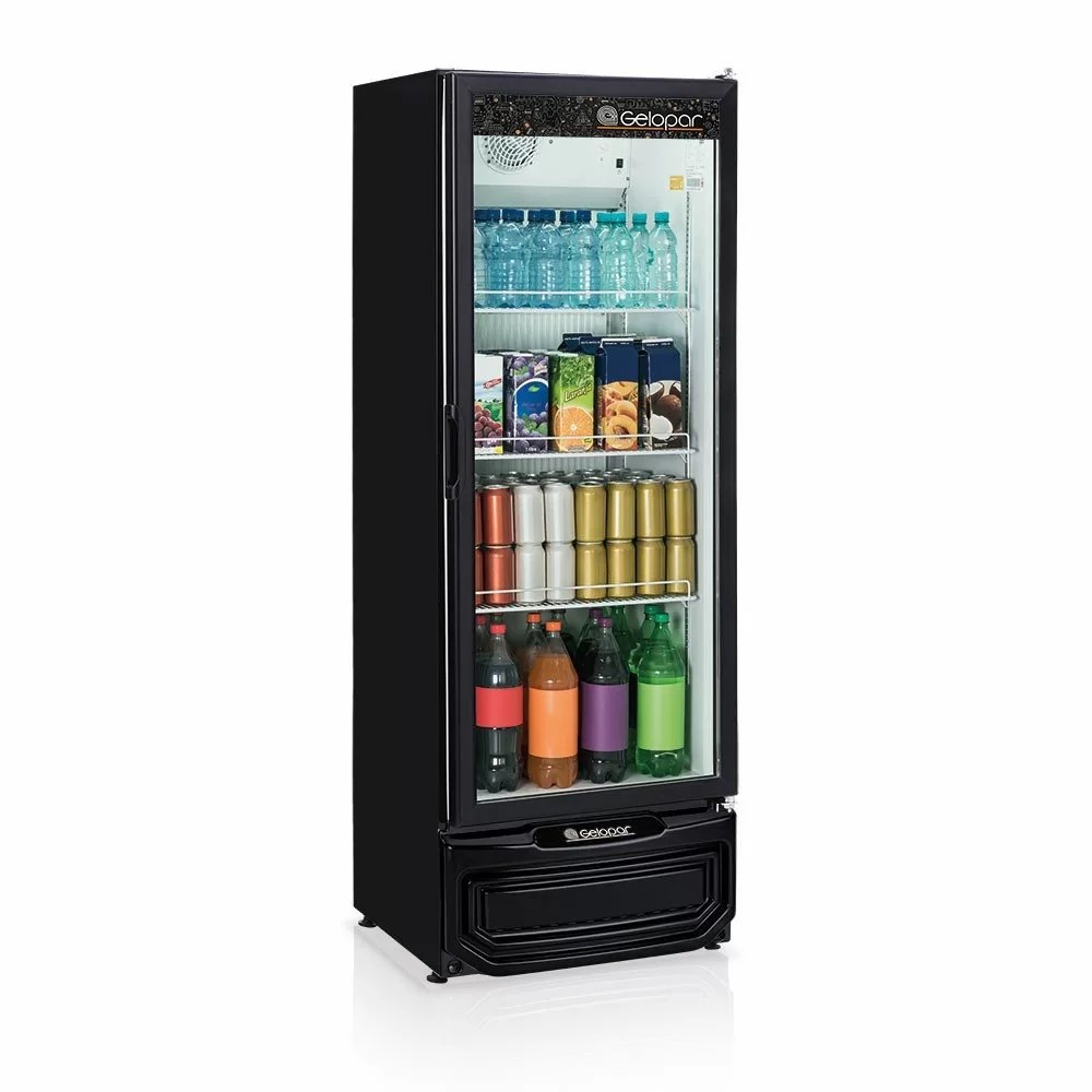 Refrigerador Expositor Vertical Gelopar 410 Litros Porta de Vidro Profissional GPTU-240 Preto 110V (Entregue por Mega Mamute)  – Black Friday 2018