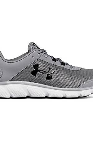 Under Armour Men\s Micro G Assert 7 Running Shoe, Steel (100)/White, 10.5 M