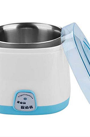 220V 1L Electric Yogurt Machine Eletrodomestico DIY Stainless Steel Liner Kithchen Electrical Yoghurt Beker (color : Blue)