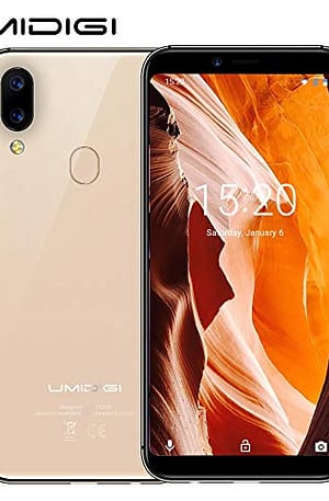 UMIDIGI Mobile A3 5.5\” 16GB Unlocked Cell Phone Android 8.1-2GB Ram Triple Slot, 2 NanoSIMs+Micro-SD 12MP + 5MP Dual Camera Fingerprint ID 3300mAh Battery Smartphone(Gold)