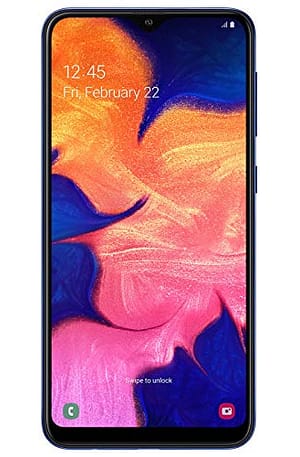 Samsung Galaxy A10 32GB A105G/DS LTE Unlocked GSM 6.2\” HD+ Smartphone – International Version, No Warranty (Blue)