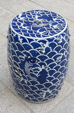 Mobiliário Chinês antigo PINTADO À MÃO Azul e Branco Da Porcelana Jardim Stool (Entregue por )  – Black Friday 2018