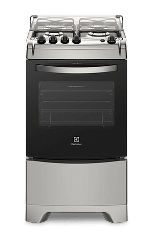 Fogão 4 Bocas Electrolux Prata Automático com Forno de 70L (52LXS) – Bivolt (Entregue por Electrolux)  – Black Friday 2018