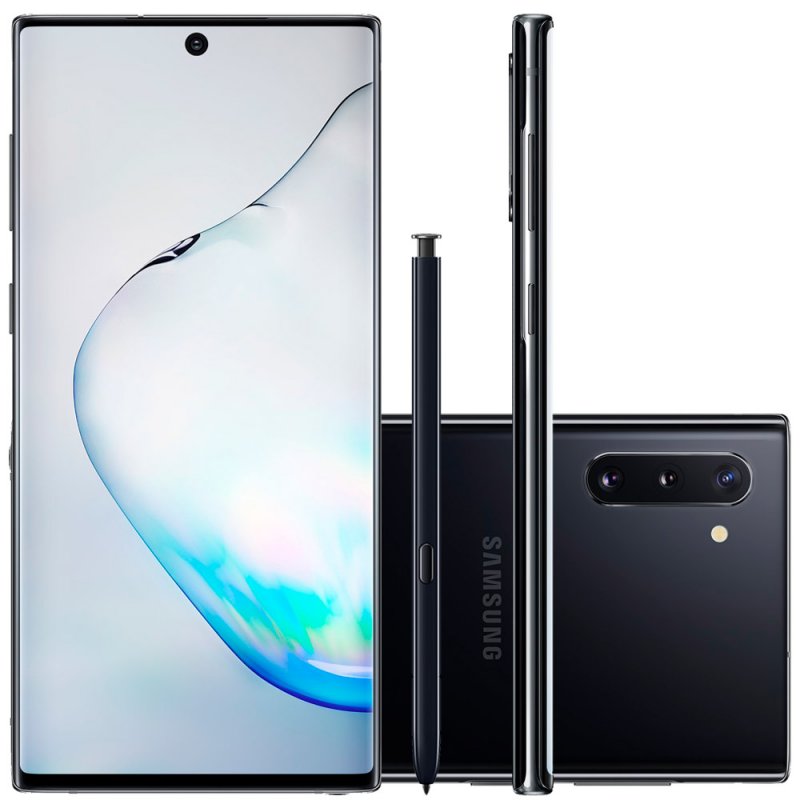 Smartphone Samsung Galaxy Note 10 Preto 256gb 8gb Ram Tela De 6,4″ Câ (Entregue por Girafa)  – Black Friday 2018