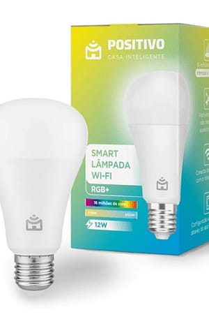Lâmpada Led Inteligente Positivo Home Smart Rgb+ Wifi Branco Quen (Entregue por Girafa)  – Black Friday 2018