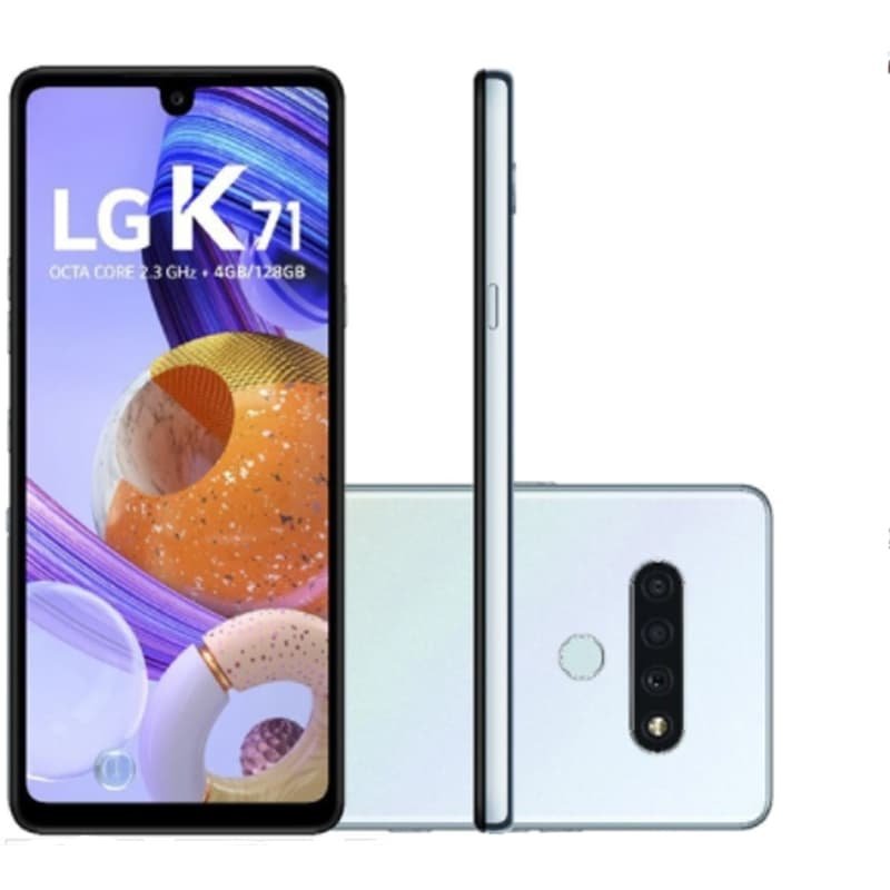 Smartphone Lg K71 Branco Tela De 6.8 4g Câmera Traseira De 48 5 5mp E (Entregue por Girafa)  – Black Friday 2018