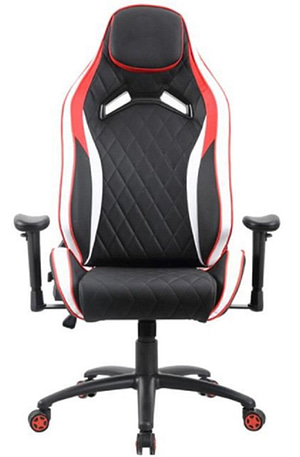 Cadeira Gamer Premium 1020 Pctop – Vermelho/branco/preto (Entregue por Girafa)  – Black Friday 2018