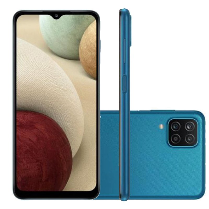 Smartphone Samsung Galaxy A12 64 Gb Azul 6.5″ 4g (Entregue por Girafa)  – Black Friday 2018