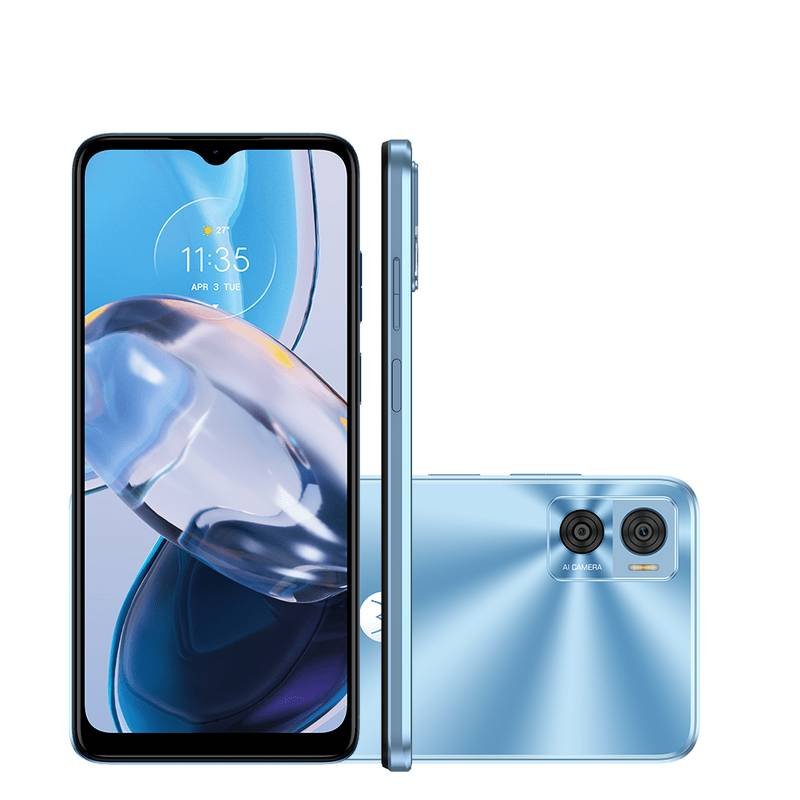 Smartphone Motorola Moto E22 4g 64gb 6,5″ Azul (Entregue por Girafa)  – Black Friday 2018