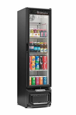 Refrigerador Expositor Vertical Gelopar 228 Litros Porta de Vidro Profissional GPTU-230 Preto 110V (Entregue por Mega Mamute)  – Black Friday 2018