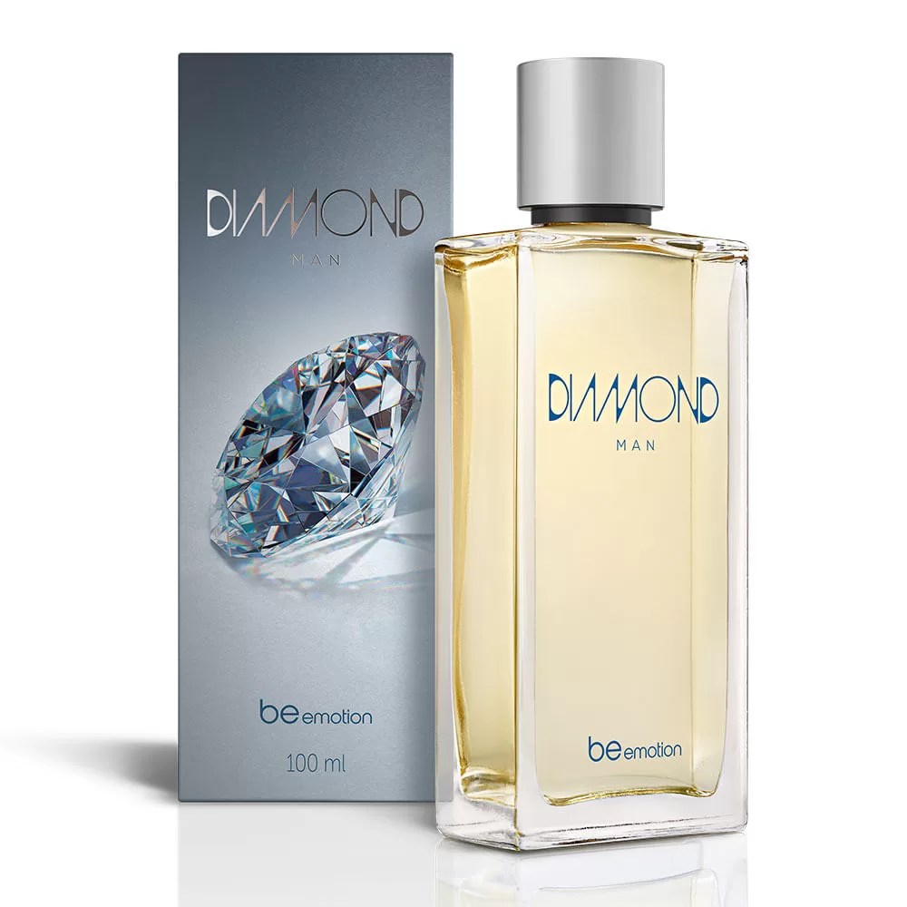 Perfume Be Emotion – Diamond Man – Para Eles | 100ml (Entregue por Polishop)  – Black Friday 2018