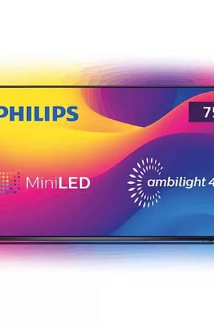 Smart Tv Philips 75″ Ambilight Mini Led 4k Uhd Android Tv 75pml9507/78 (Entregue por Girafa)  – Black Friday 2018