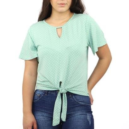 Blusa Feminina Poá Bolinha Gota Amarração Viscolycra Verão (Entregue por Netshoes)  – Black Friday 2018