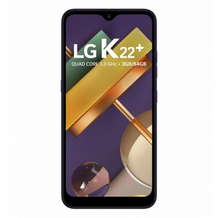 Smartphone LG K22+ LMK200BAW 3GB 64GB 6,2 13Mp+2Mp Quad-Core Azul (Entregue por Eletrum)  – Black Friday 2018