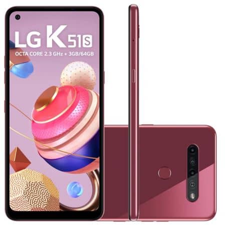 Smartphone LG K51s LM-K510BMW 64GB Android 9.0 Pie Vermelho (Entregue por Eletrum)  – Black Friday 2018