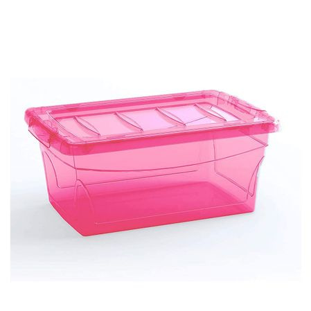 Caixa Organizadora Keter 11 Litros Omni Box Curver Rosa (Entregue por Eletrum)  – Black Friday 2018