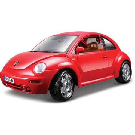 Miniatura – Carro – 1998 Volkswagen New Beetle – 1:18 – Bburago – VERMELHO BUR12021 (Entregue por Eletrum)  – Black Friday 2018