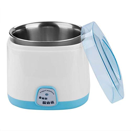 220V 1L Electric Yogurt Machine Eletrodomestico DIY Stainless Steel Liner Kithchen Electrical Yoghurt Beker (color : Blue)