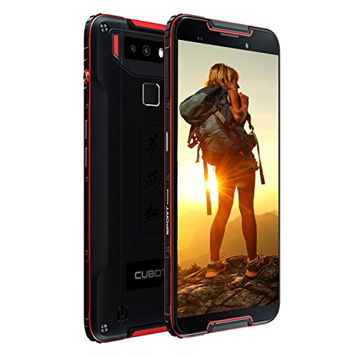 CUBOT Quest 5.5-inch Android 9.0 Pie Rugged Smartphone Unlocked, 4GB+64GB,4G Dual SIM, NFC,Gyroscope, 4000mAh Battery, 12MP Camera, IP68 Waterproof Shockproof, Dustproof (Red)