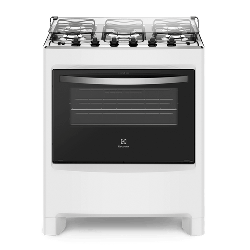 Fogão 5 Bocas Electrolux Branco Automático com Ultra Chama e Painel Completo (76LBU) – Bivolt (Entregue por Electrolux)  – Black Friday 2018