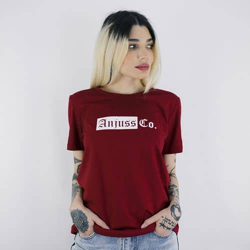 Camiseta Feminina Anjuss Co Bordo PP (Entregue por Anjuss)  – Black Friday 2018