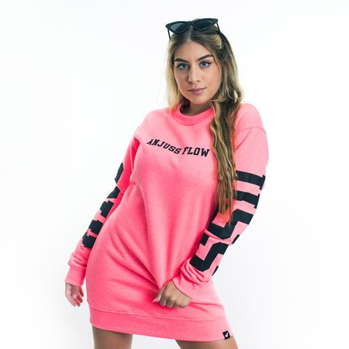 Vestido Feminino Over Anjuss Massive Rosa Neon P (Entregue por Anjuss)  – Black Friday 2018