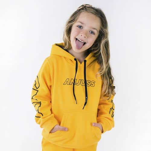 Moletom Kids Canguru Fineline Anjuss Amarelo 02 (Entregue por Anjuss)  – Black Friday 2018